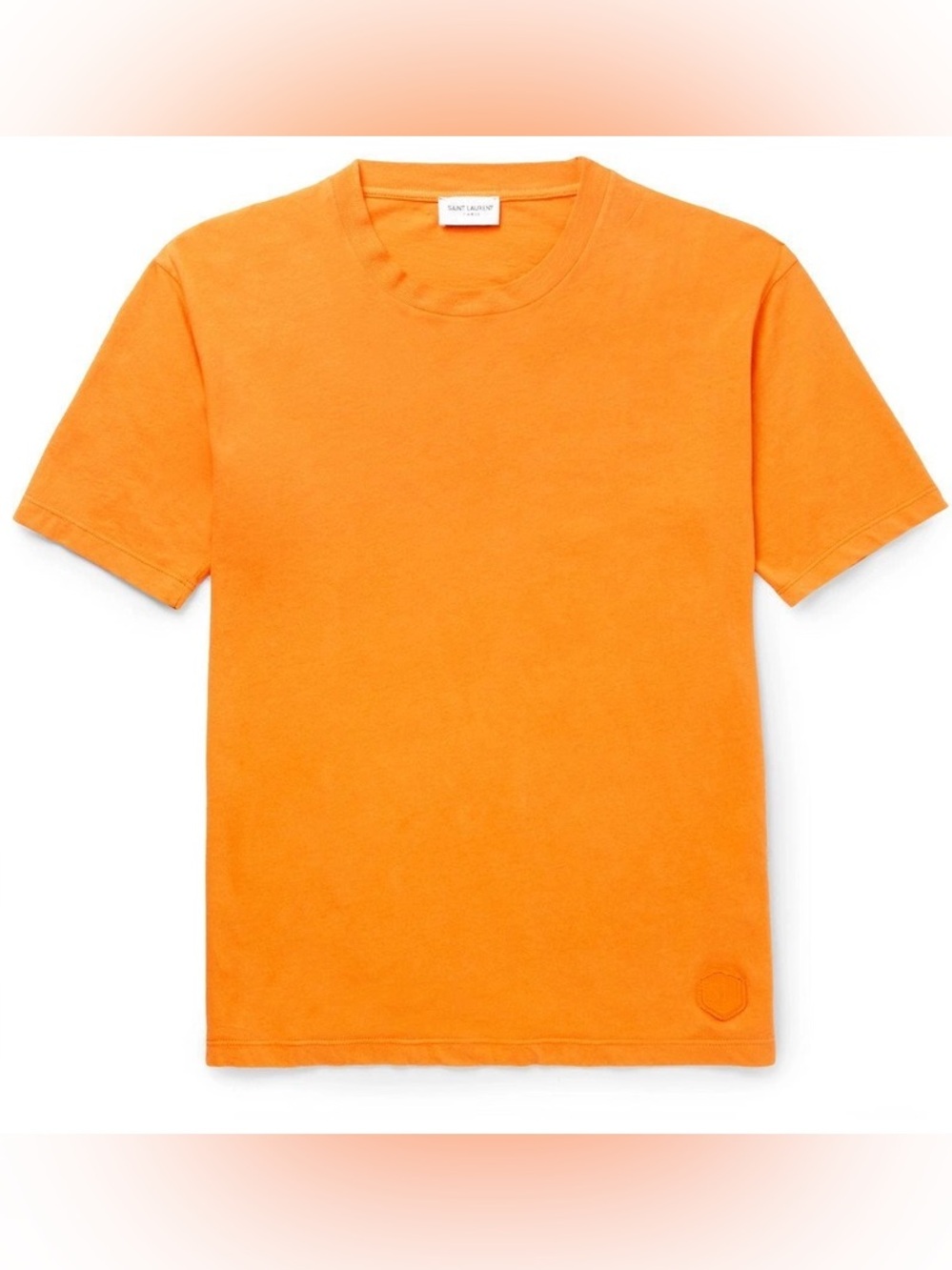 Saint Laurent 2017 orange jersey crewneck shirt